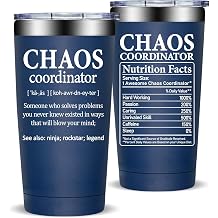Fufandi Chaos Coordinator Tumbler Cup 20oz, Thank You Gifts for Men