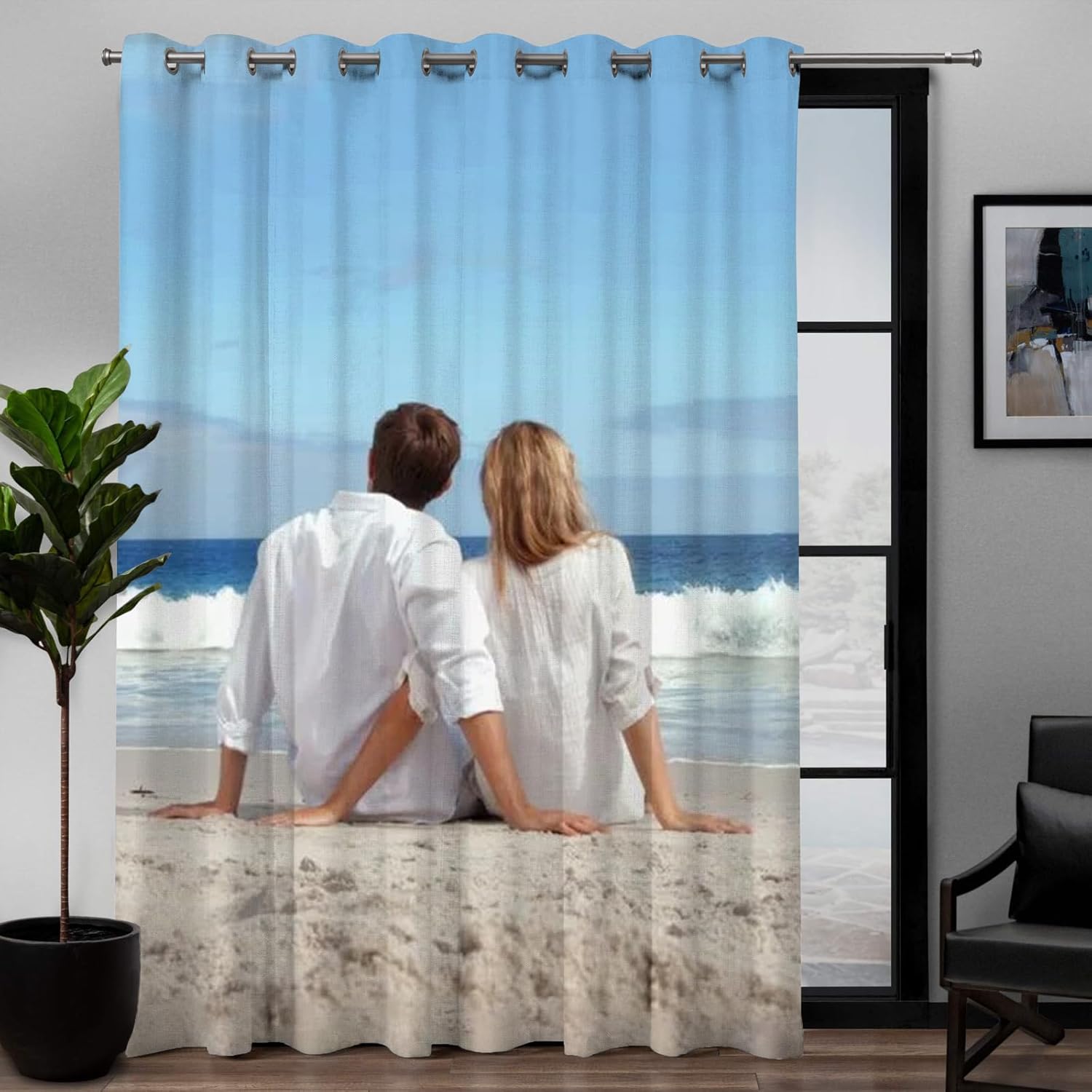 Custom Curtains for Windows Personalized Custom Blackout Curtains Add Text Photo Customized Curtains for Living Room Bedroom Office Home Decor 1 Panel 63W x 45L