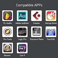 Vista 2 de Cable Lightning a MIDI USB OTG tipo B para iPhone seleccionado, modelos de iPad para controlador midi, instrumento de música electrónico, teclado