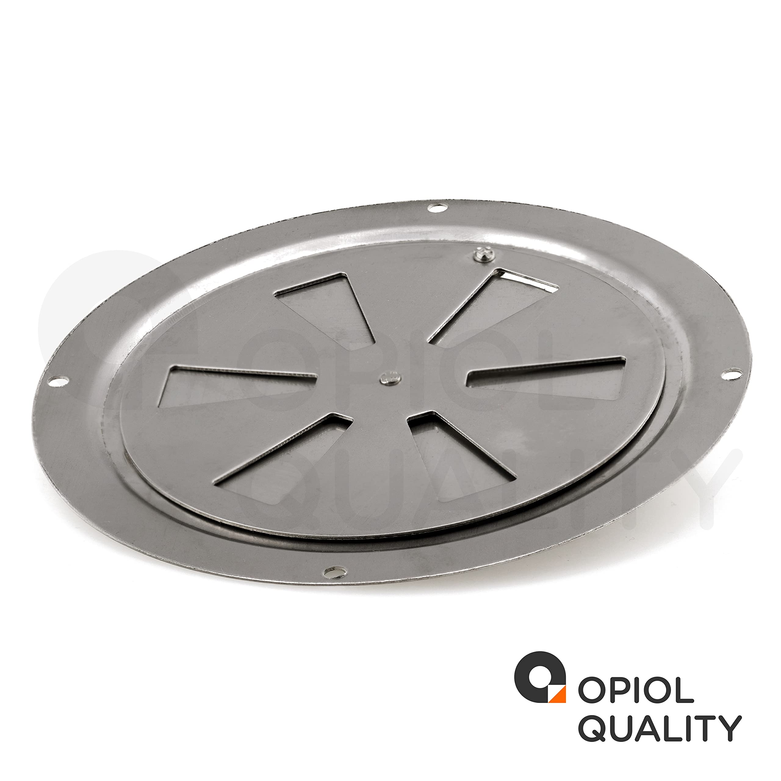OPIOL QUALITY Kiemenblech Typ B – 4 Stück Edelstahl Lüftungsgitter 120x120 Mm, Rostfrei Für Camping, Bad & Serverraum