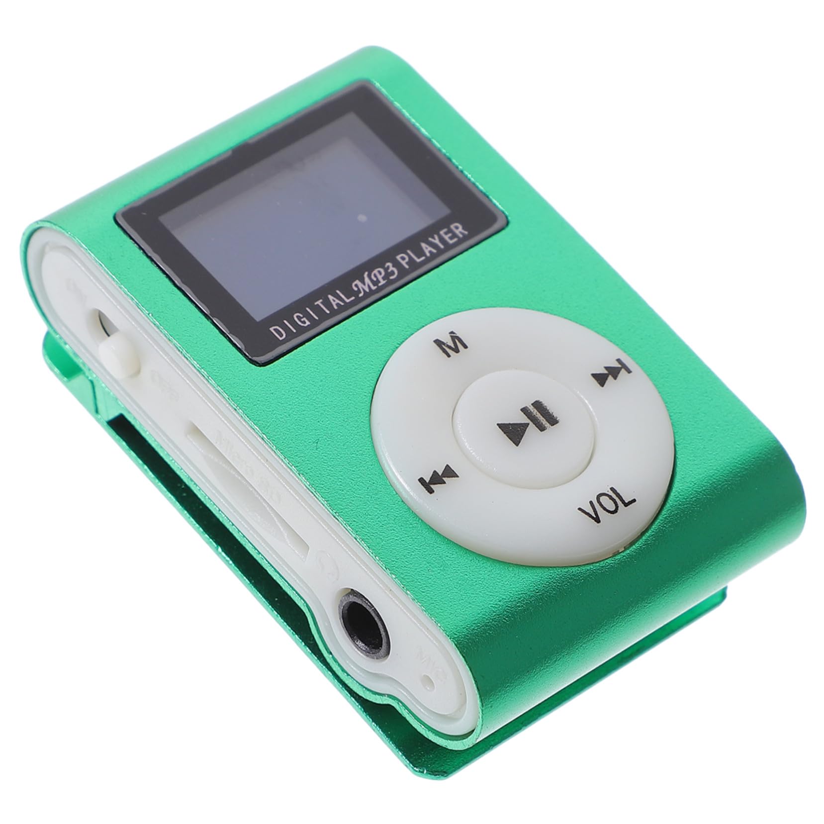 Mini USB Digital Player with LCD Screen Aluminum Alloy Abs Shell Portable Compact Music Player for Sports Travel