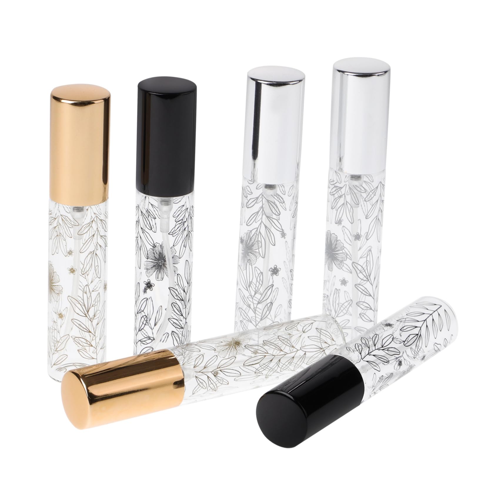 Beavorty 30 Unidades De Botellas De Spray Para Artículos De Tocador Para Viajes Botellas De Viaje Vacías Para Artículos De Tocador Mini Perfume Recargable Portátil Contenedores De Viaje