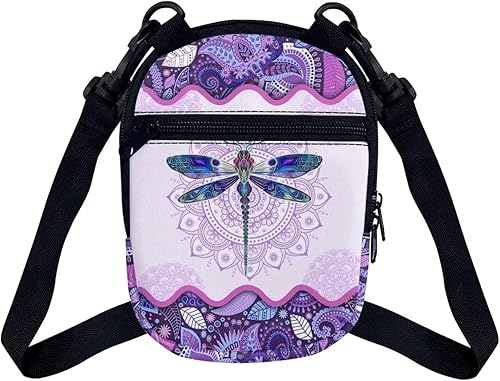 Miniatura 3 de Bolsa de mensajero para mujer, bolsa cruzada con cremallera con correa ajustable, bolso portátil para teléfono