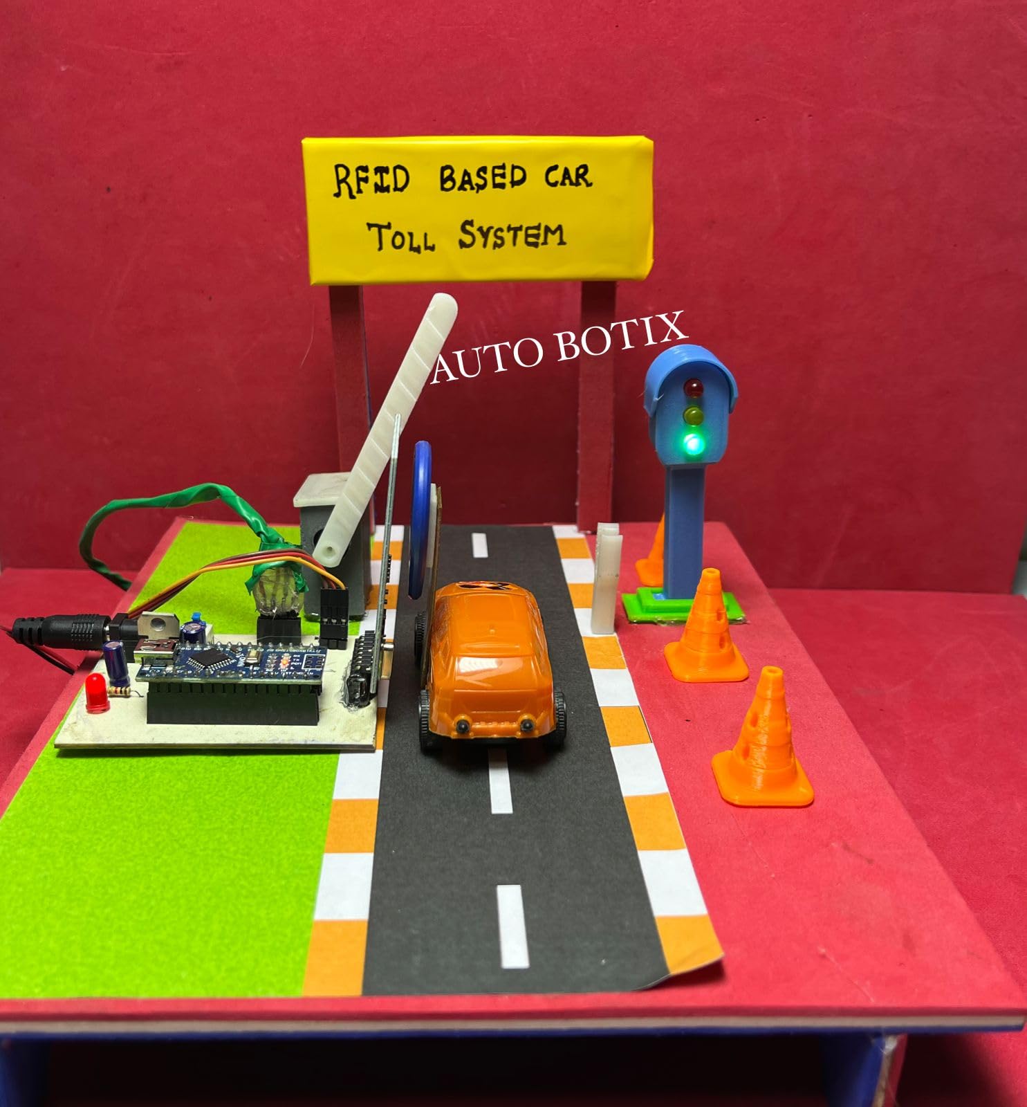 Buy Auto Botix Smart Toll System Using RFID Project | Smart Toll