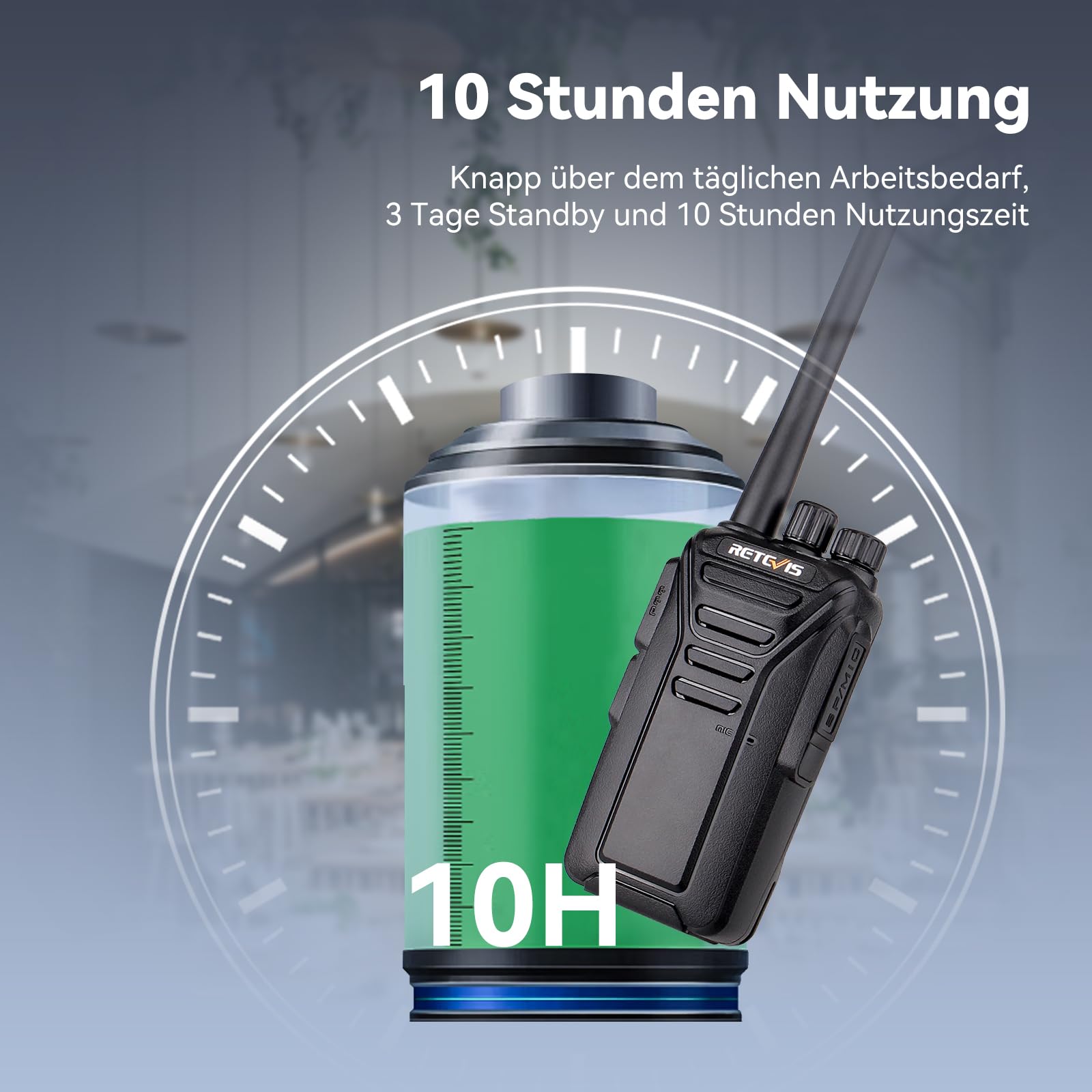 Retevis RT27 Funkgerät Professionell, Funkgeräte 6er Set für Baustelle | Walkie Talkie PMR446, Funkgeräte mit 6 Fach Ladegerät,16 Kanäle VOX, Funkgerät für Sicherheitsdienst, Logistics (Schwarz)