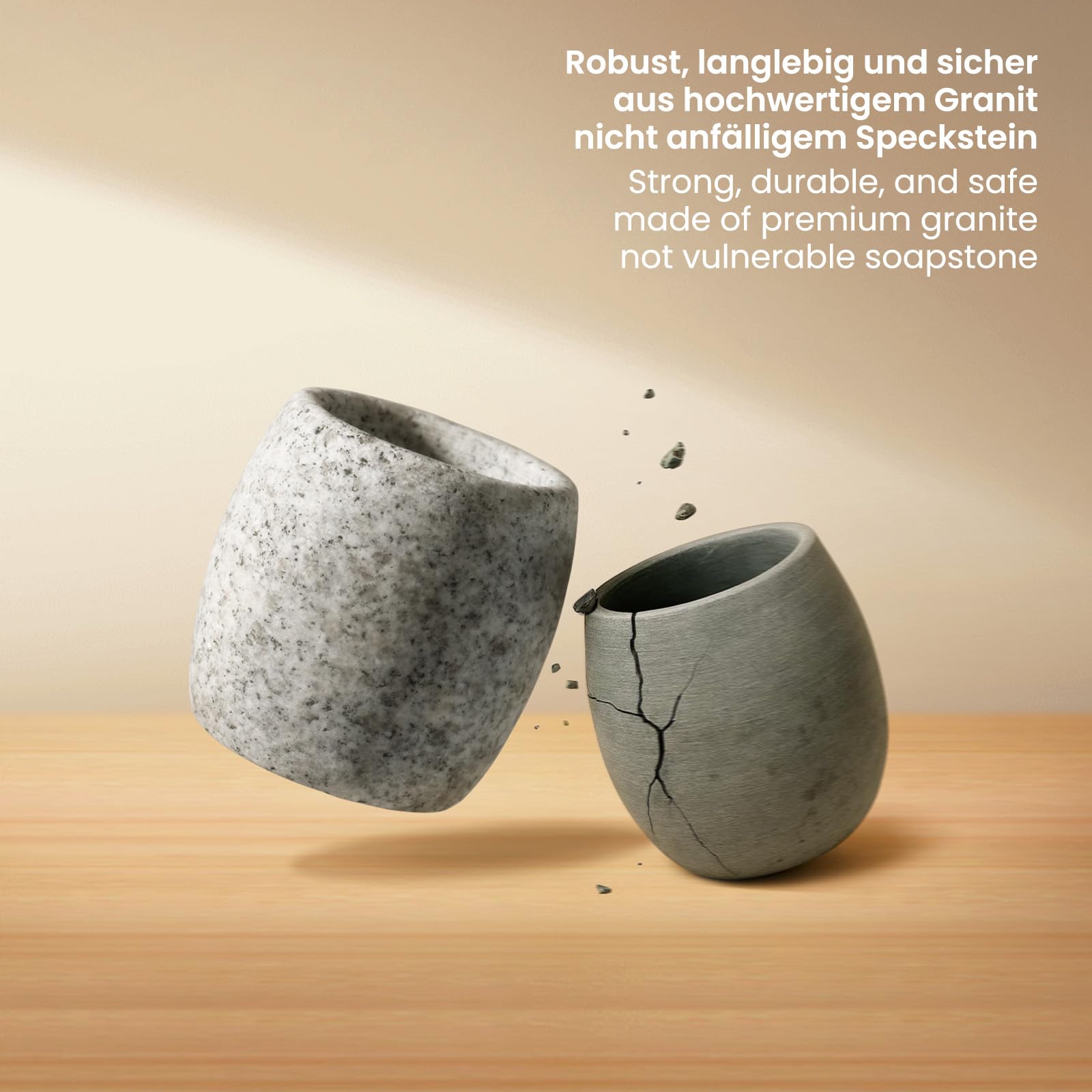 Siegvoll Bol d'évaporation granit 6,5x6,5 cm pour sauna cristaux menthol huiles