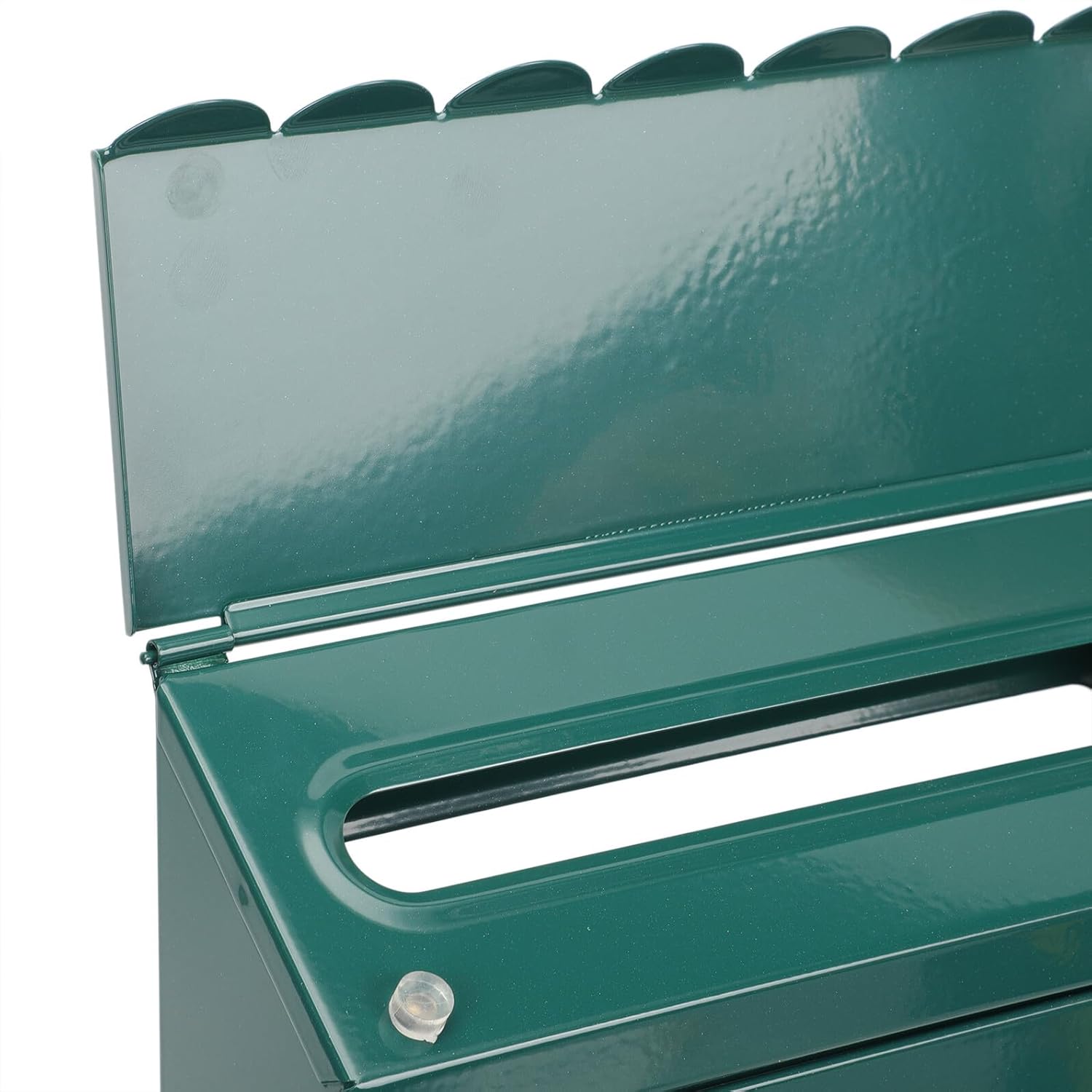 Luxshiny Lockable Wall-Mount Metal Mailbox Rustic Vintage Style with Key Outdoor European Style Mailbox for Home Office Garden Weather-Resistant Hanging Mail Collection and Suggestion Box