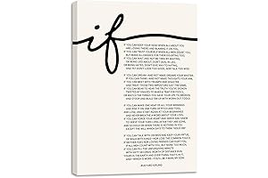 If Poem Framed Canvas Print Inspirational Wall Art