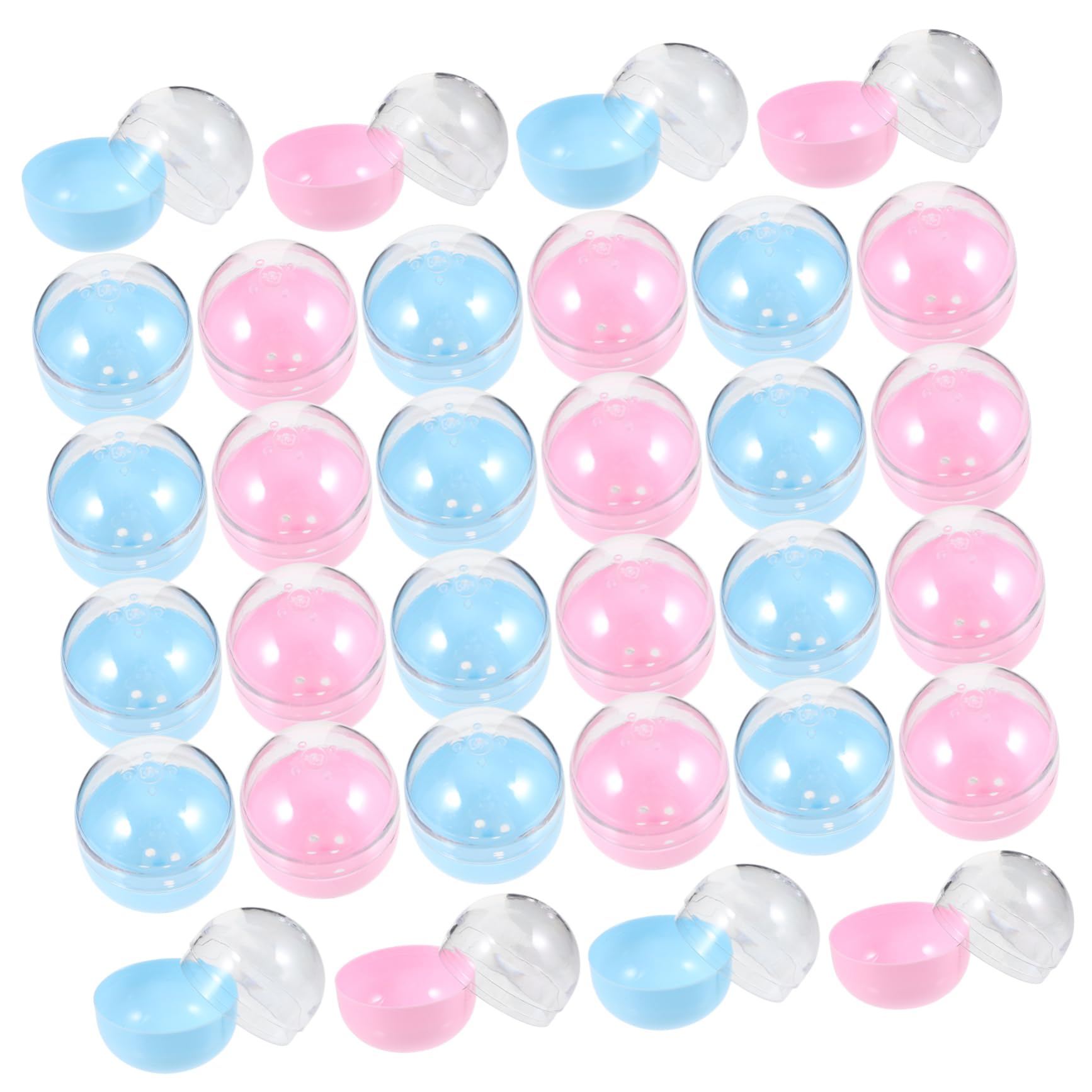 DECHOUS Bulk Ball Pit Balls Fillable Plastic Capsules Candy Box Easter Party Supplies Color