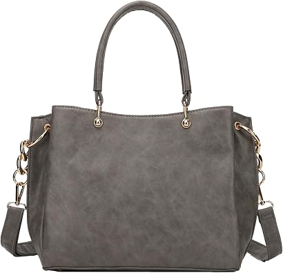 KL928 Women Designer Handbag and Purse, PU Leather Top Handle Satchel Shoulder Bag Tote Bag for Ladies | Designer