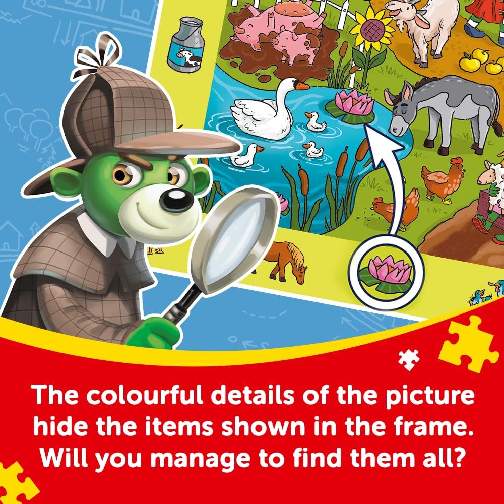 Trefl - Spy Guy Observational Puzzle: Pirate Ship - 100 Pieces - Find All Items from The Frame, Colorful Puzzle Full of Details, Perception Training for Children from 5 Years
