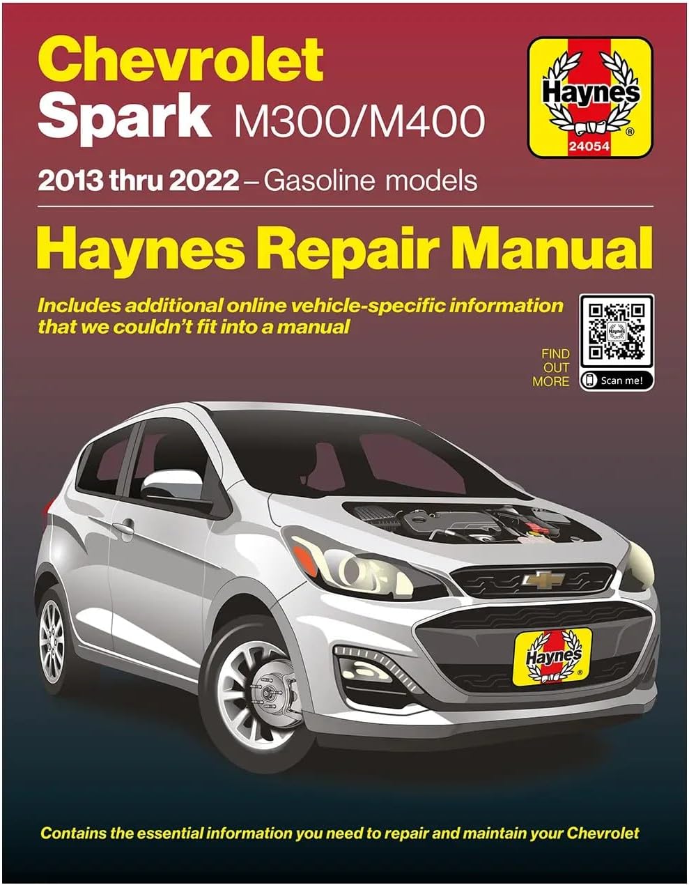 Haynes Chevrolet Spark (2013–2022) Repair Manual: Covers M300 & M400 Models with 1.2L LL0, 1.4L LV7 & 1.2L LMU Gas Engines – Maintenance, Troubleshooting & Wiring Diagrams