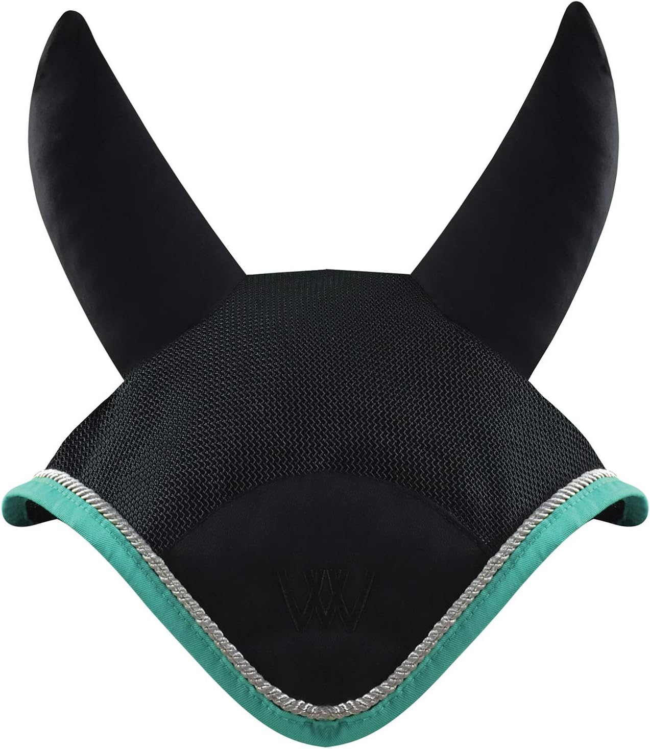 WOOF WEAR Ergonomic Fly Veil Horse Black Mint