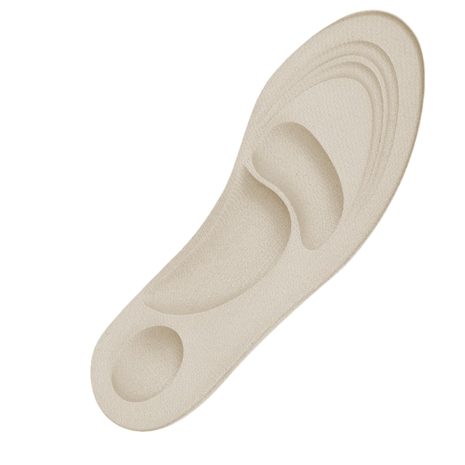 CJFBDFC Plantar Fasciitis Insoles 4d Memory Foam Sport Insoles, Arch Support Shoe Inserts, Cushioning Anti-slip For Men Women, Breathable Comfort Sneakers Work Running-35-39 Beige
