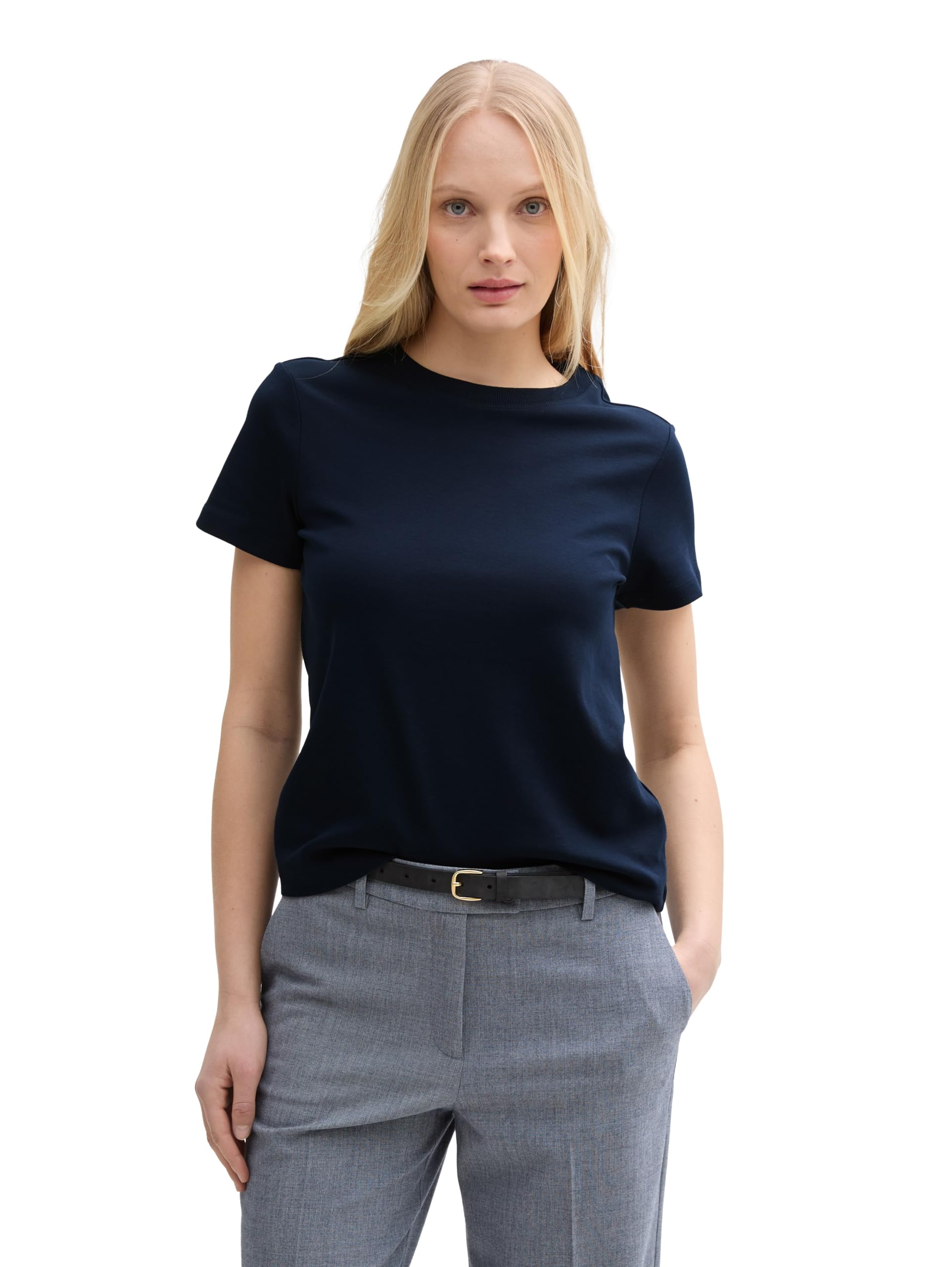 TOM TAILOR Women's T-Shirt, 10668 - Sky Captain Blue, XL