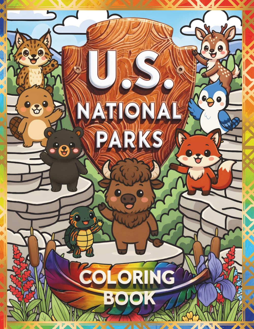 U.S. NATIONAL PARKS - COLORING BOOK (WILDLIFE & NATURE SERIES)