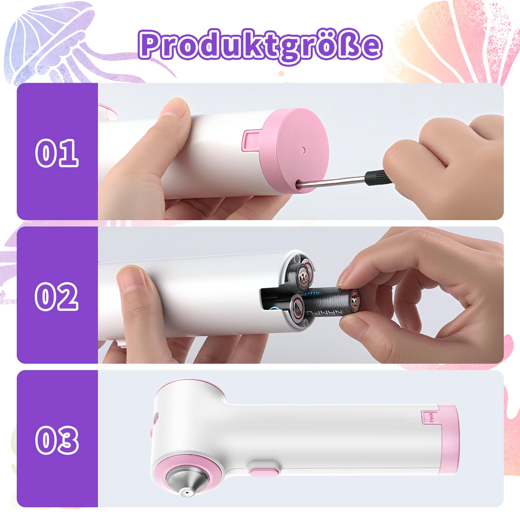 Forever Speed Elektrische verfspuitstift, airbrush-set voor kinderen met 12 viltstiften en 7 Forever Speed Elektrische verfspuitstift, airbrush-set voor kinderen met 12 viltstiften en 7