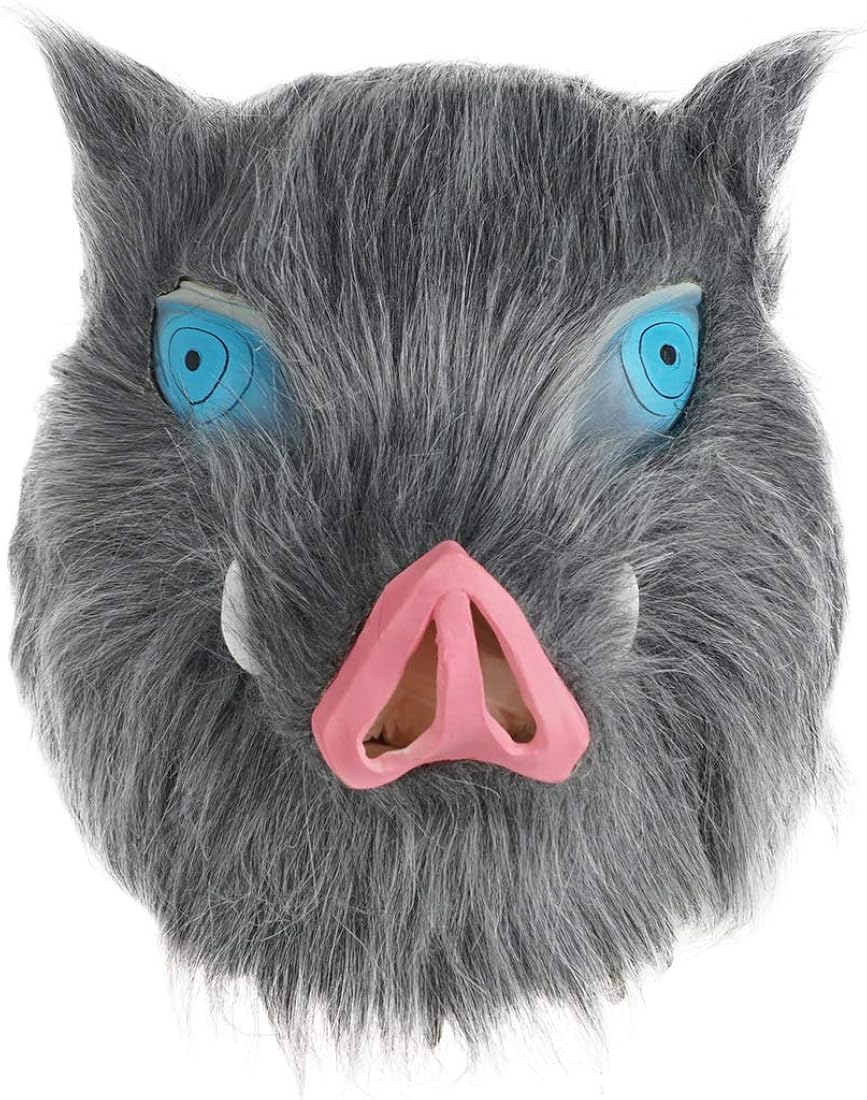 CoolChange Kimetsu no Yaiba mask made of latex of Inosuke Hashibira