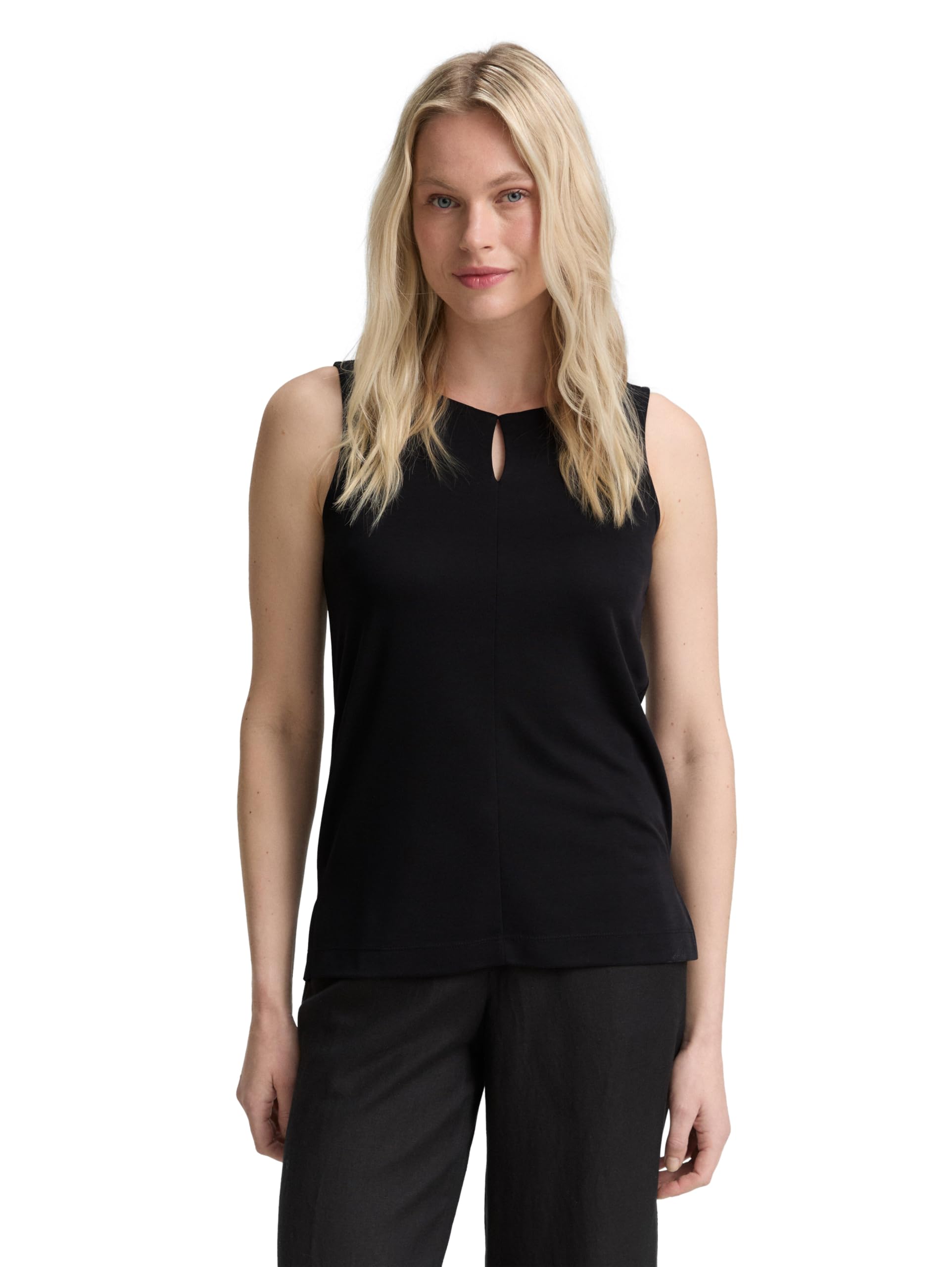 TOM TAILOR Damen Top mit Cut-Out-Detail
