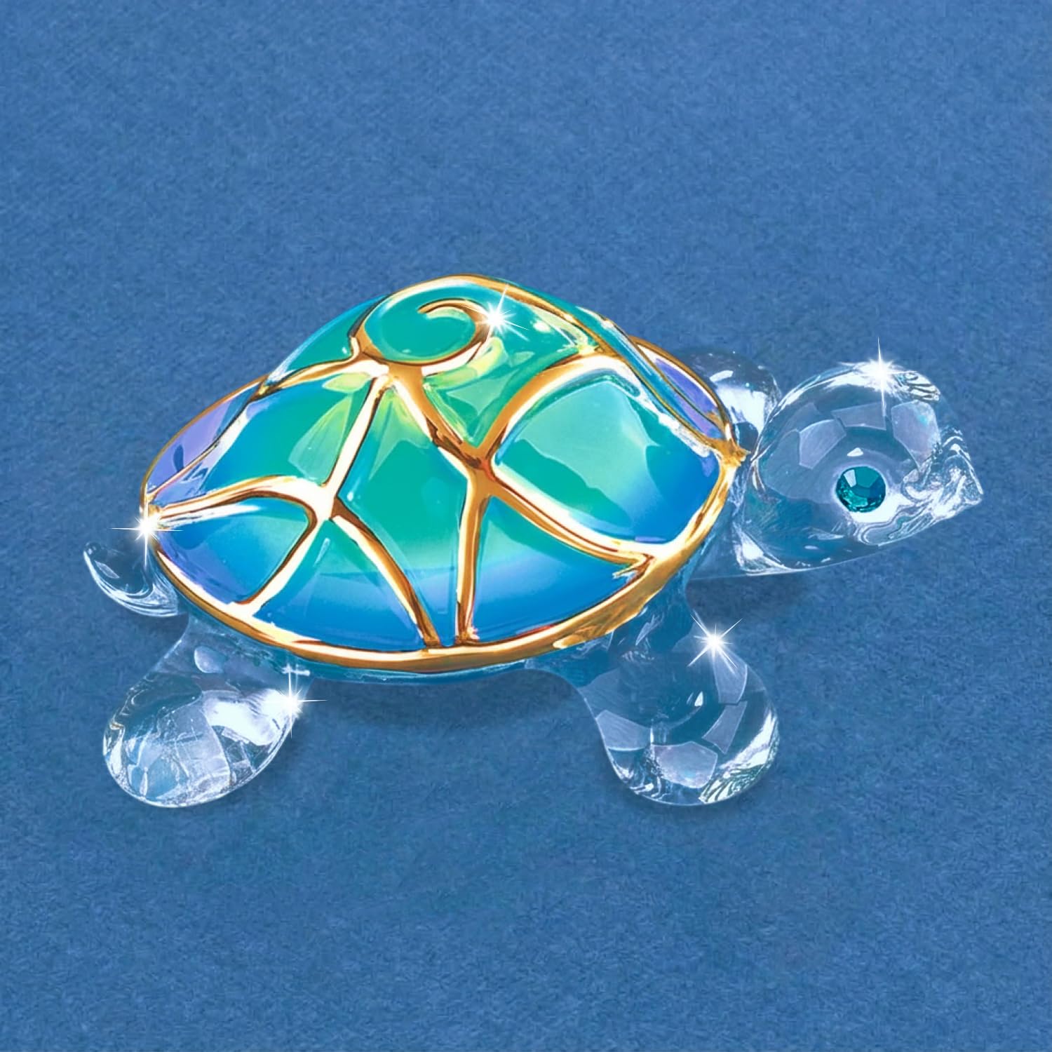 Glass Baron Tiffany The Turtle Glass Figurine