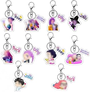 Comprar Whizmara Anime Llaveros de Dem0n Hun-ters, 10 Piezas Llaveros de Acrílico Coleccionables con Diseños de Personajes, Accesorios KP/0-p y Regalo para Fans del Anime y Hun-trix