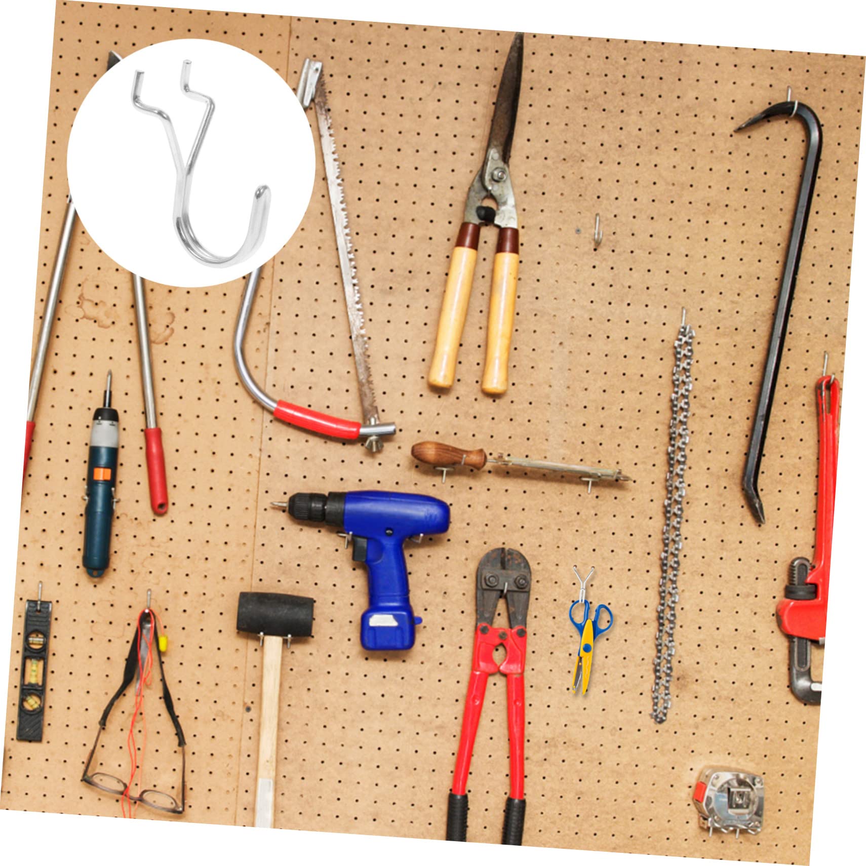 Zerodeko 3 Set Ganci Per Garage Ganci Per Pannello Appendini Per Pesante Per Garage E Stabile E Resistente Per Utensili E Attrezzature 10 Pezzi*3