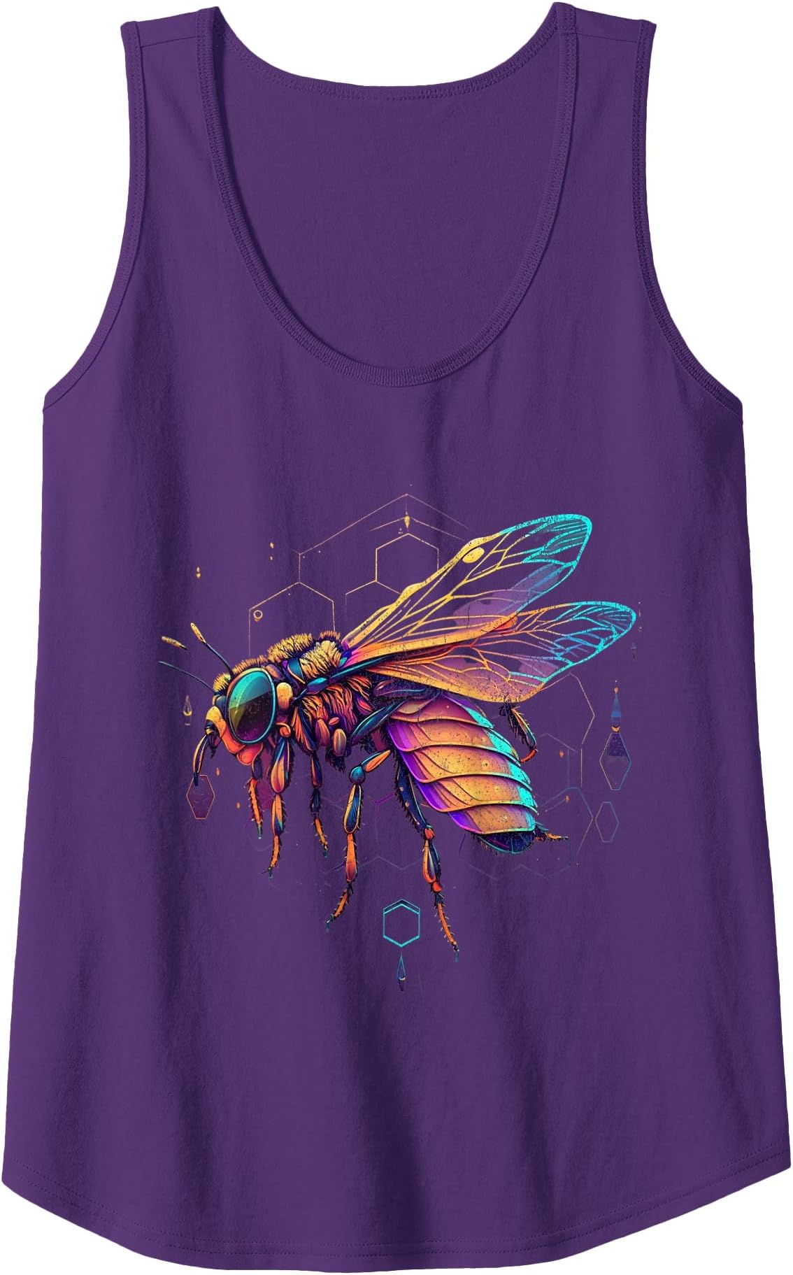 Honey Bee Beekeeping Synthwave Cool Retro Vintage Insect Tank Top