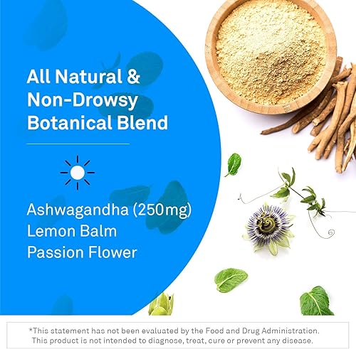 Miniatura 4 de NeuroScience Suplemento Alpha GABA  Ayuda para calmar sin somnolencia con vitamina B6, bálsamo de limón, Sensoril Ashwagandha y L Teanina  Ayuda a