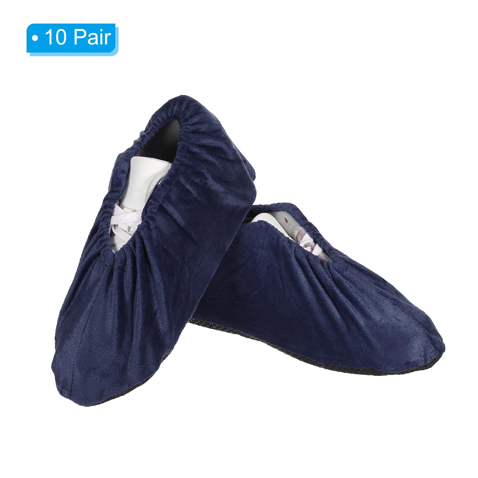PATIKIL Couvre-chaussures réutilisables et antidérapants lavables pour la maison, le bureau, l'intérieur et le sol