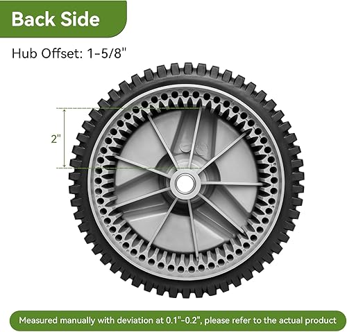 Miniatura 4 de ranwin 532401274 Ruedas de tracción delantera aptas para cortacésped HU  Llantas de tracción delantera para tractor de cortacésped autopropulsado