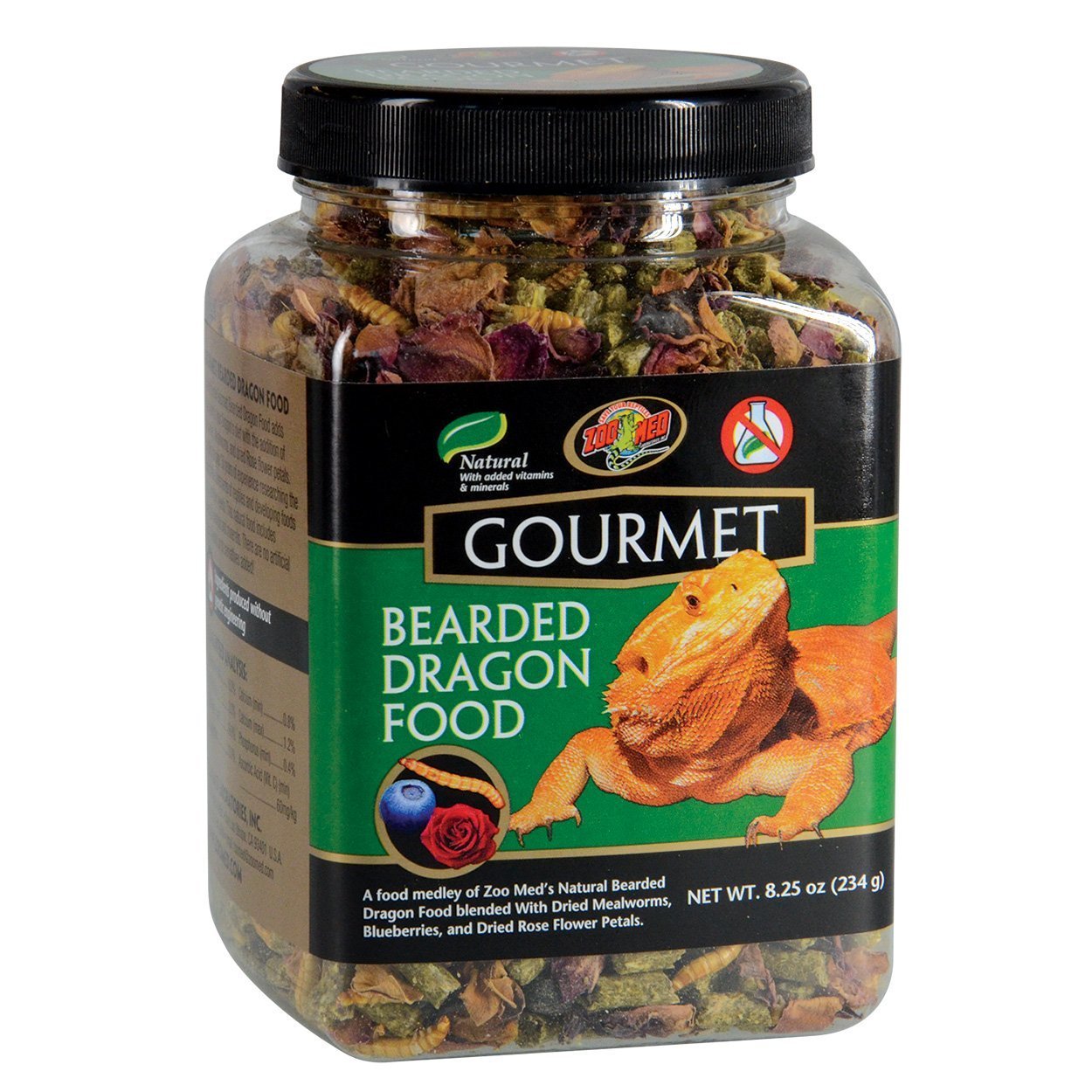 Zoo Med zm-103 Gourmet dragón Barbudo Alimentos 8.25oz