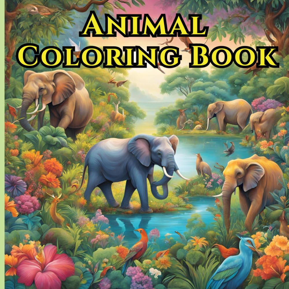 Coloring the wonders of animal kingdom a journey: Discover the beauty of nature’s creatures and clear mind