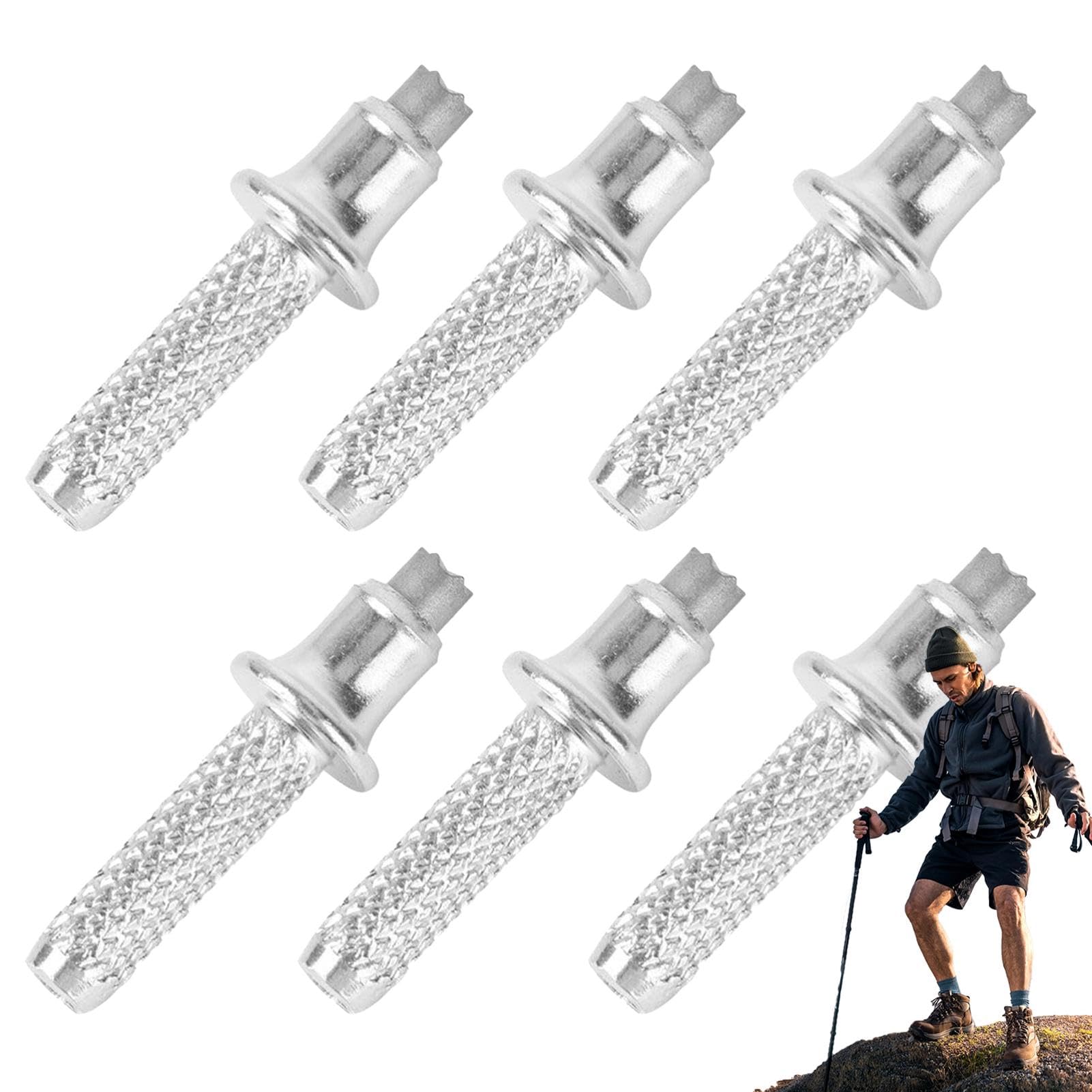 Bastones de senderismo de montaña Cascade con puntas de carburo de tungsteno