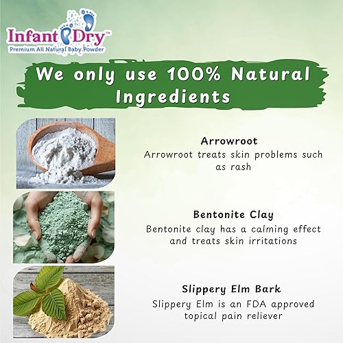 Miniatura 7 de Polvo natural para bebés 75 oz  Fórmula suave sin talco  Todo natural y sin perfume