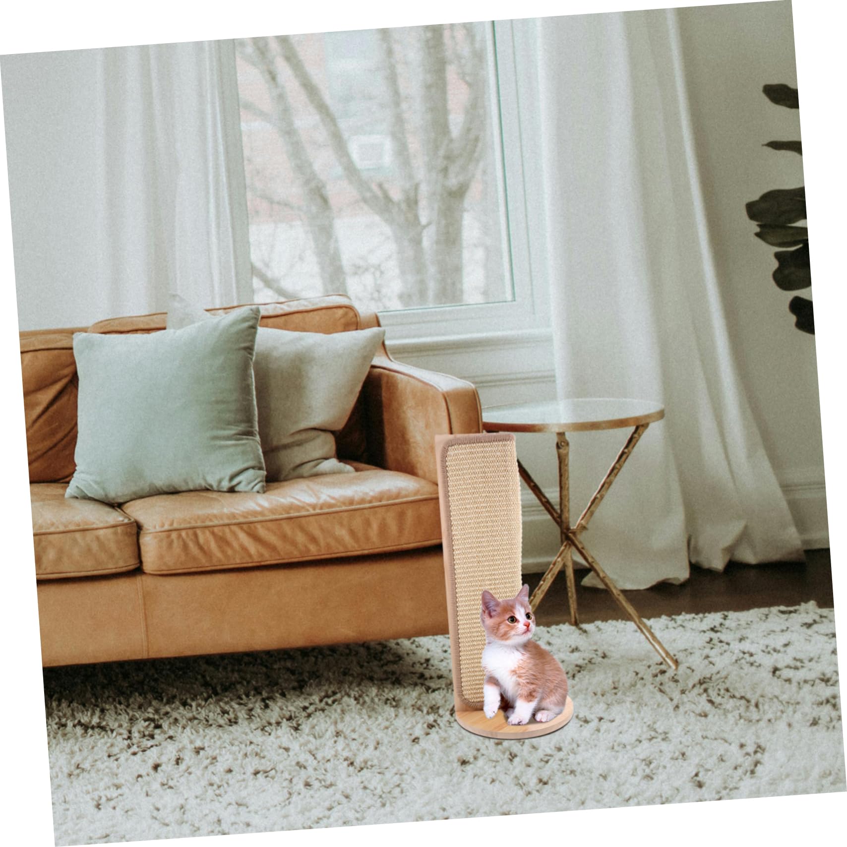 Alfombrilla Protectora para Gatos con Sisal Natural Rascador De Esquina Autoadhesivo para Muebles Fácil Instalación y Limpieza Protección para Paredes y Sofá para Gatos y Gatitos