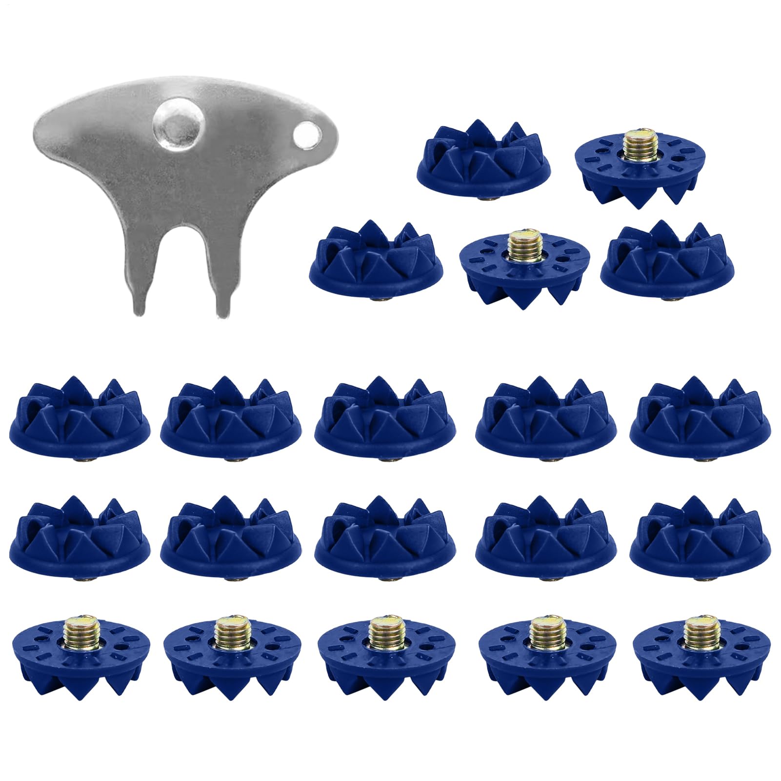 Shoe Studs Cleats - with Spanner Anti-Slip Replacement - Golf Sneaker Shoe Studs | for Stability Comfort Hiking Golf Field Outdoor Sports Running Men Women