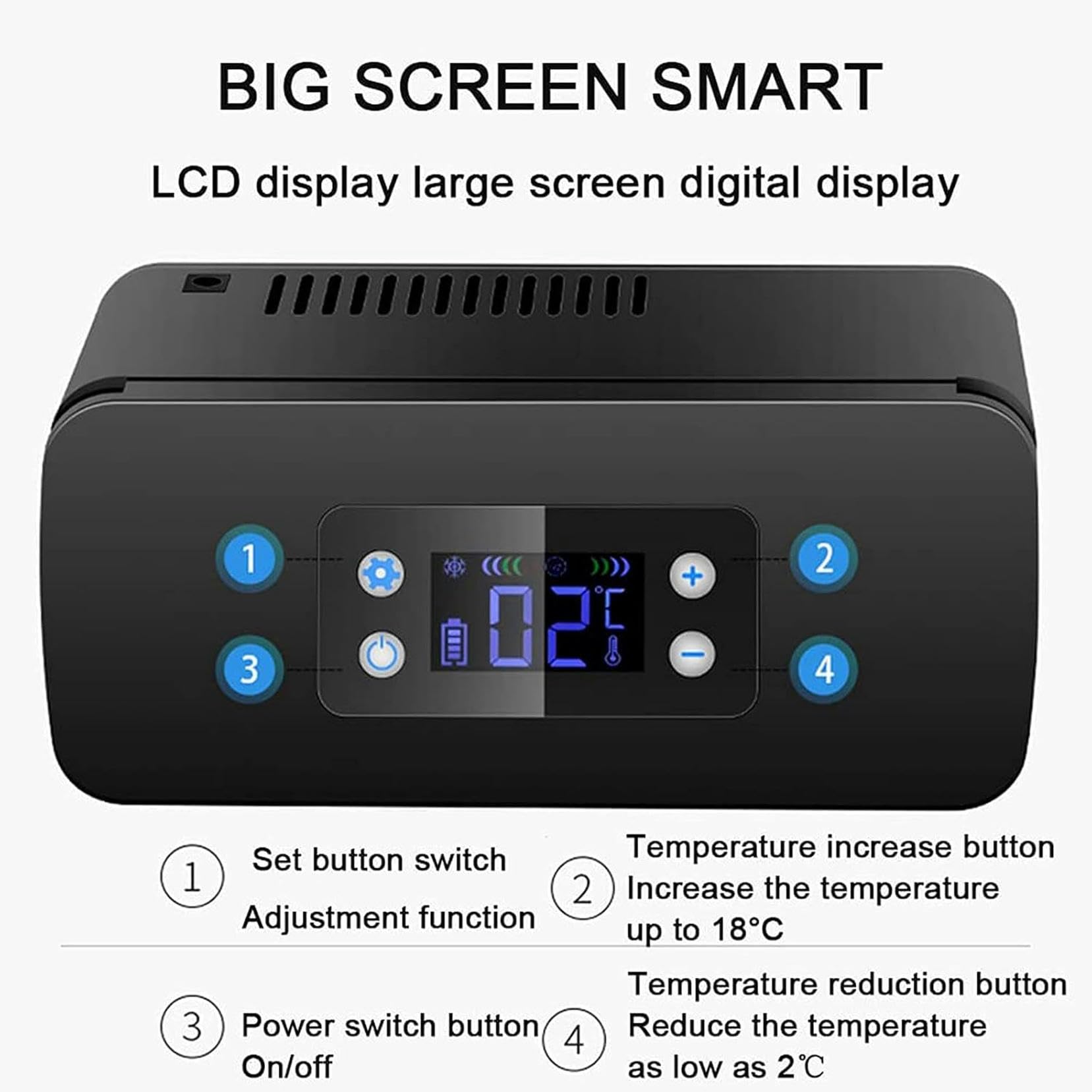 Estuche de Viaje para Enfriar insulina, refrigerador médico portátil, refrigerador pequeño con Pantalla LCD, baterías de 10200 mAh, para el hogar, Viajes, automóviles, Aviones, Gran Capacidad