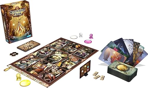 Miniatura 4 de Juego de mesa Asmodee Mysterium Park: descubre secretos oscuros en un encantador escenario de carnaval, misterio cooperativo para niños y adultos, a