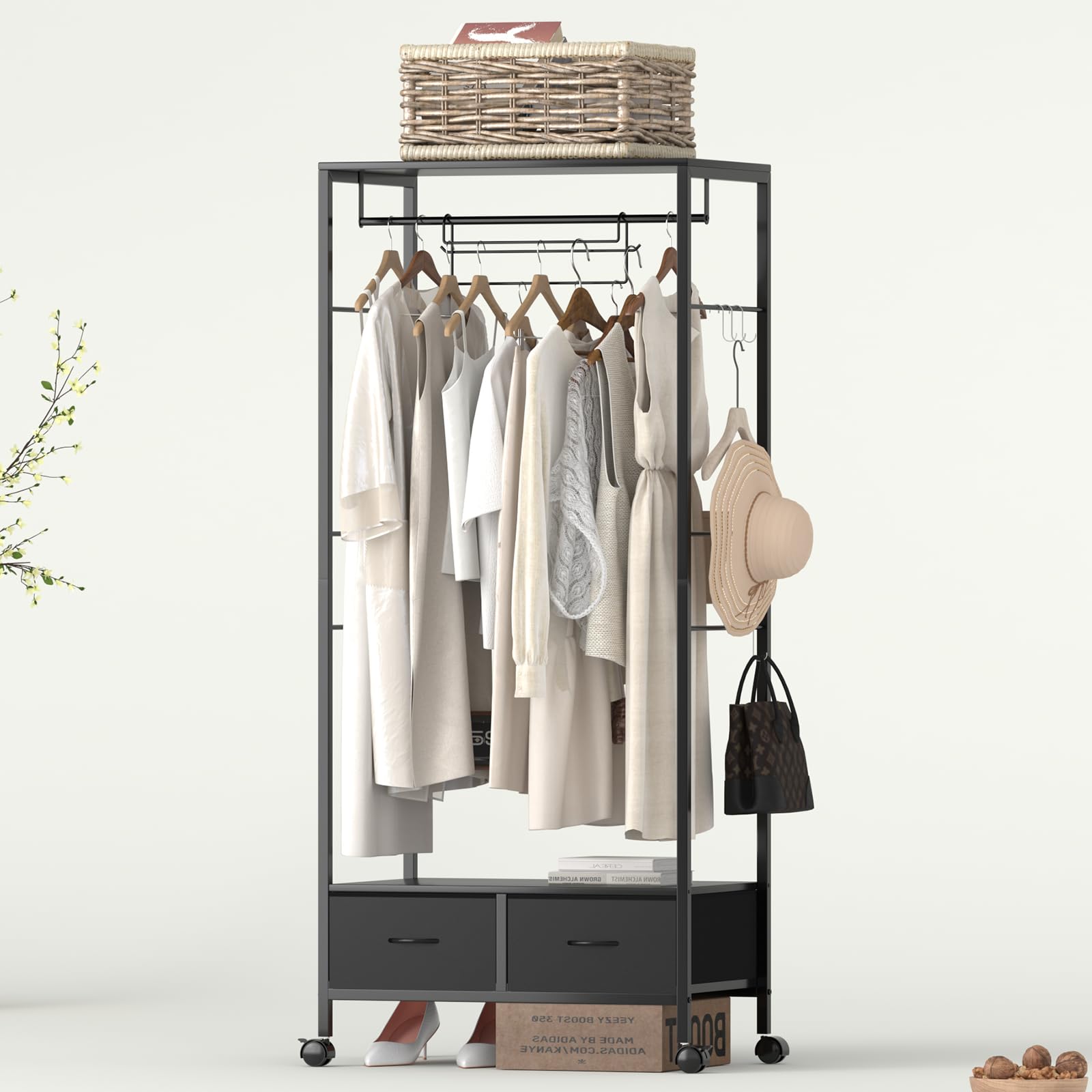 LunarLight ハンガーラック Amazon｜LunarLight スリムハンガーラック 幅70奥行き42高さ160cm 総耐