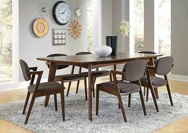 Coaster Malone Rectangular Dining Table, Dark Walnut