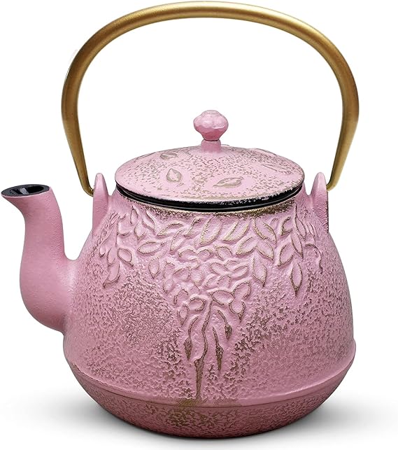 Cast Iron Teapot, TOPTIER Japanese Cast Iron Tea Pot with