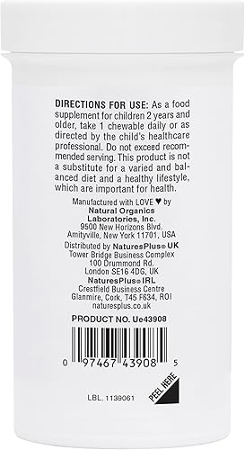 Miniatura 6 de Natures Plus GI Natural Probiotic Kids, mezcla de bayas - 30 masticables - Salud digestiva e inmunológica solo para niños - Sin gluten - 30 porciones