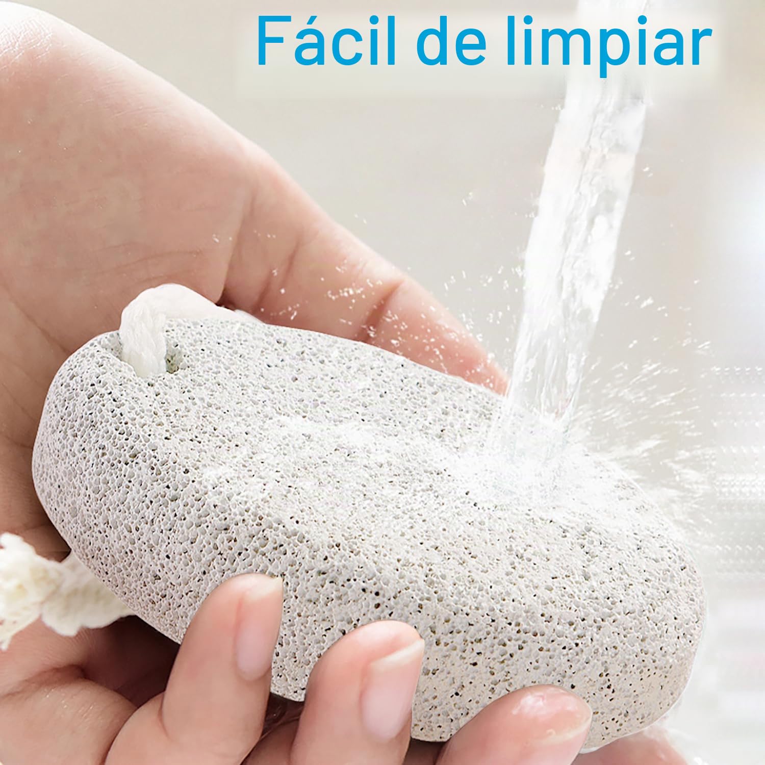 Piedra Pómez Natural, Elimina Durezas y Callosidades de Pies y Manos, Herramientas de Pedicura de Lava para Eliminar la Piel Muerta