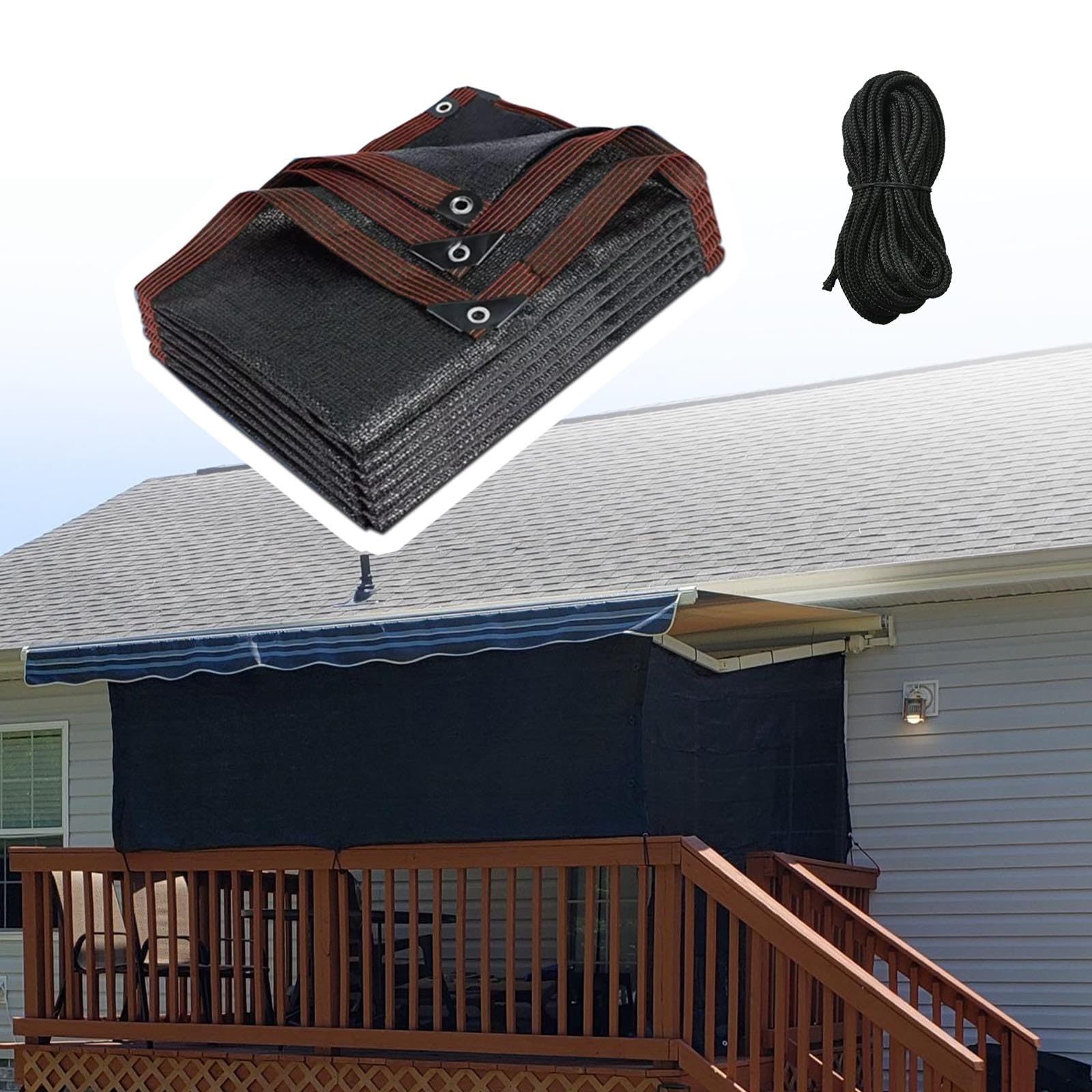 Voile d'ombrage de jardin pour terrasse et piscine 5x9m