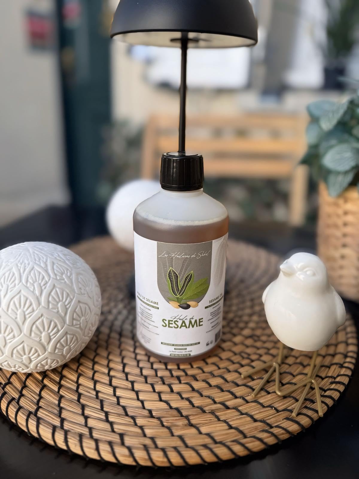 Olio di sesamo puro e naturale – spremuto a freddo – viso, corpo, capelli & massaggio – ricco di vitamina e antiossidanti – uso cosmetico