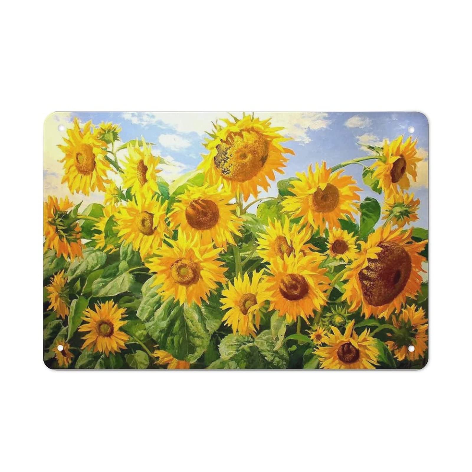 AOOEDM Sunflower Wall Metal Tin Sign for Home Bar Pub Kitchen Wall Art Deocr Man Cave Vintage Metal Sign Poster Plaque Signs Quotes Sign