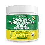 Organic Wheatgrass Juice Powder - Organically Grown in Volcanic Soil of Utah - Raw & BioActive Form, Cold-Pressed Then CO2 Dried, 20:1 Super Concentrate - Lemon (6.2 oz - 60 Servings)