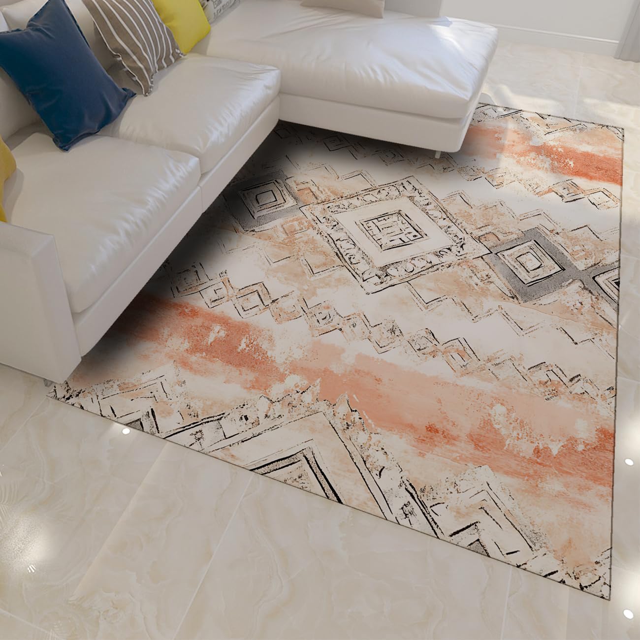 Tapis de bureau abstrait moderne pour créer un coin travail design chez soi