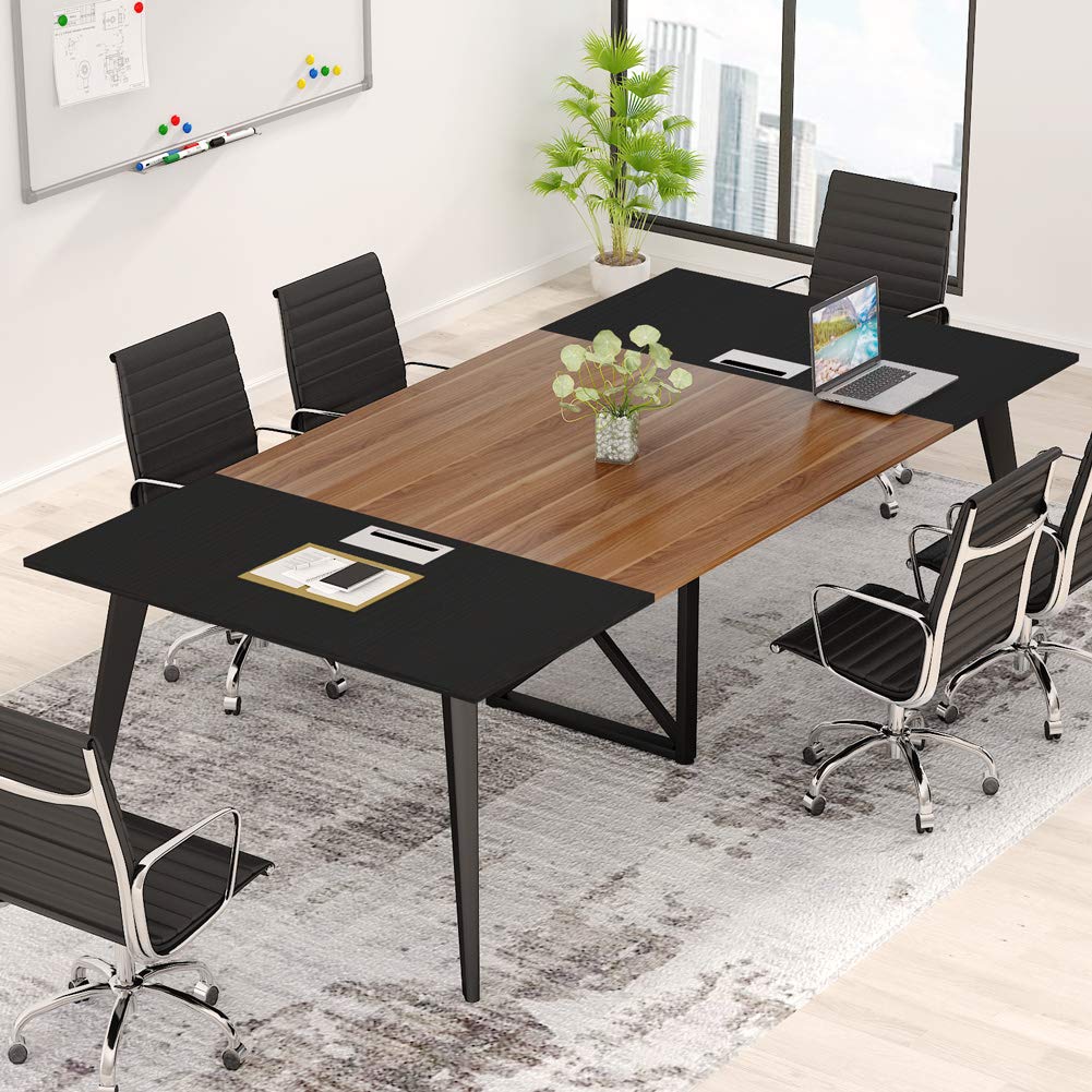 Tribesigns 8FT Conference Table, 94.5L x 47.2W inch Large Modern