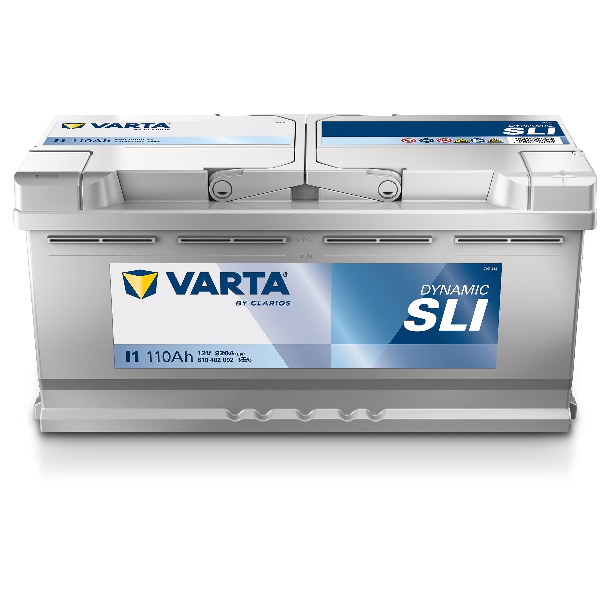 VARTA Automotive DYNAMIC SLI (I1) 12V 110Ah 920A - Batteria auto al piombo-acido per veicoli standard senza start-stop - Batteria di avviamento per fabbisogno energetico base - senza manutenzione